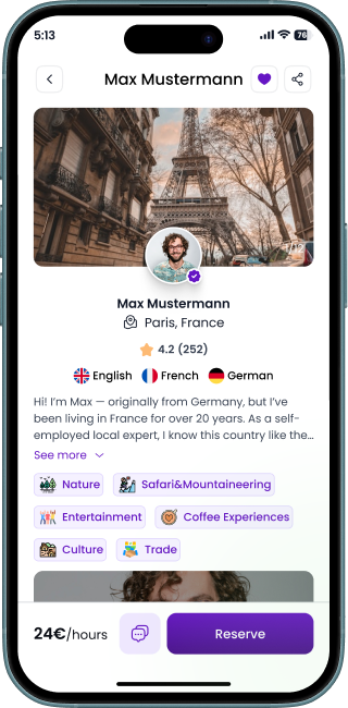 TakeMarco mobile app screenshot